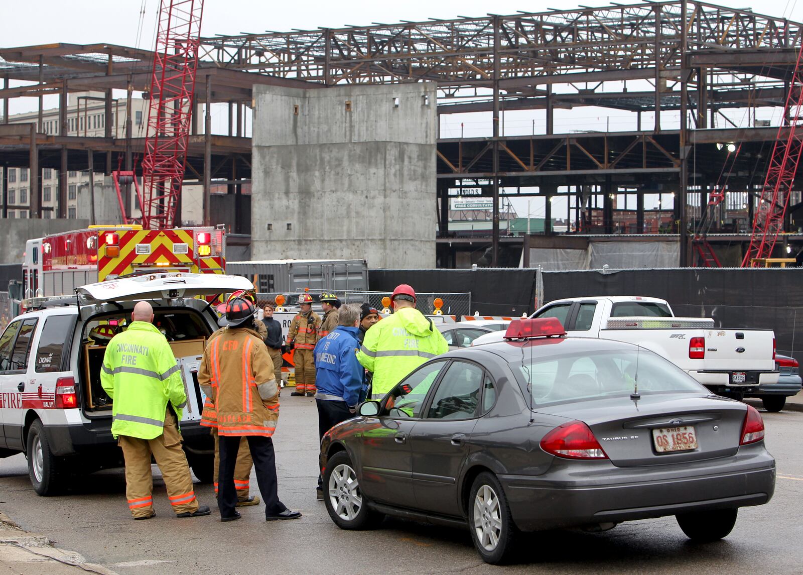 Thirteen workers were hurt in the early morning of Jan. 27, 2012, when the Cincinnati casino floor collapsed while under construction. 