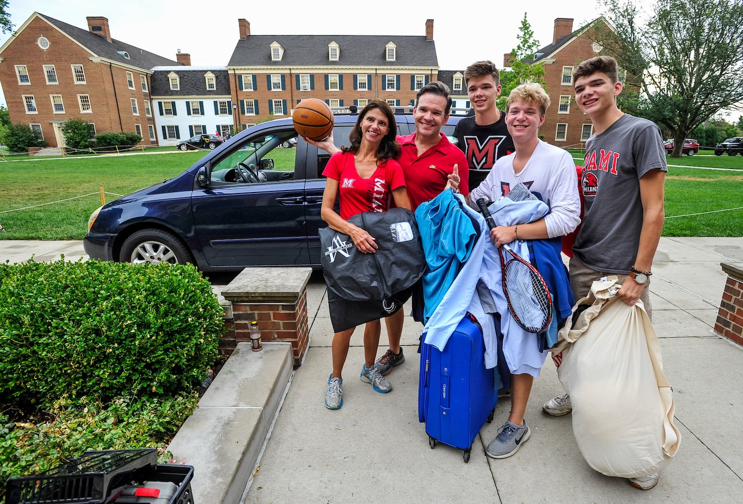 Move-In day at Miami University in Oxford