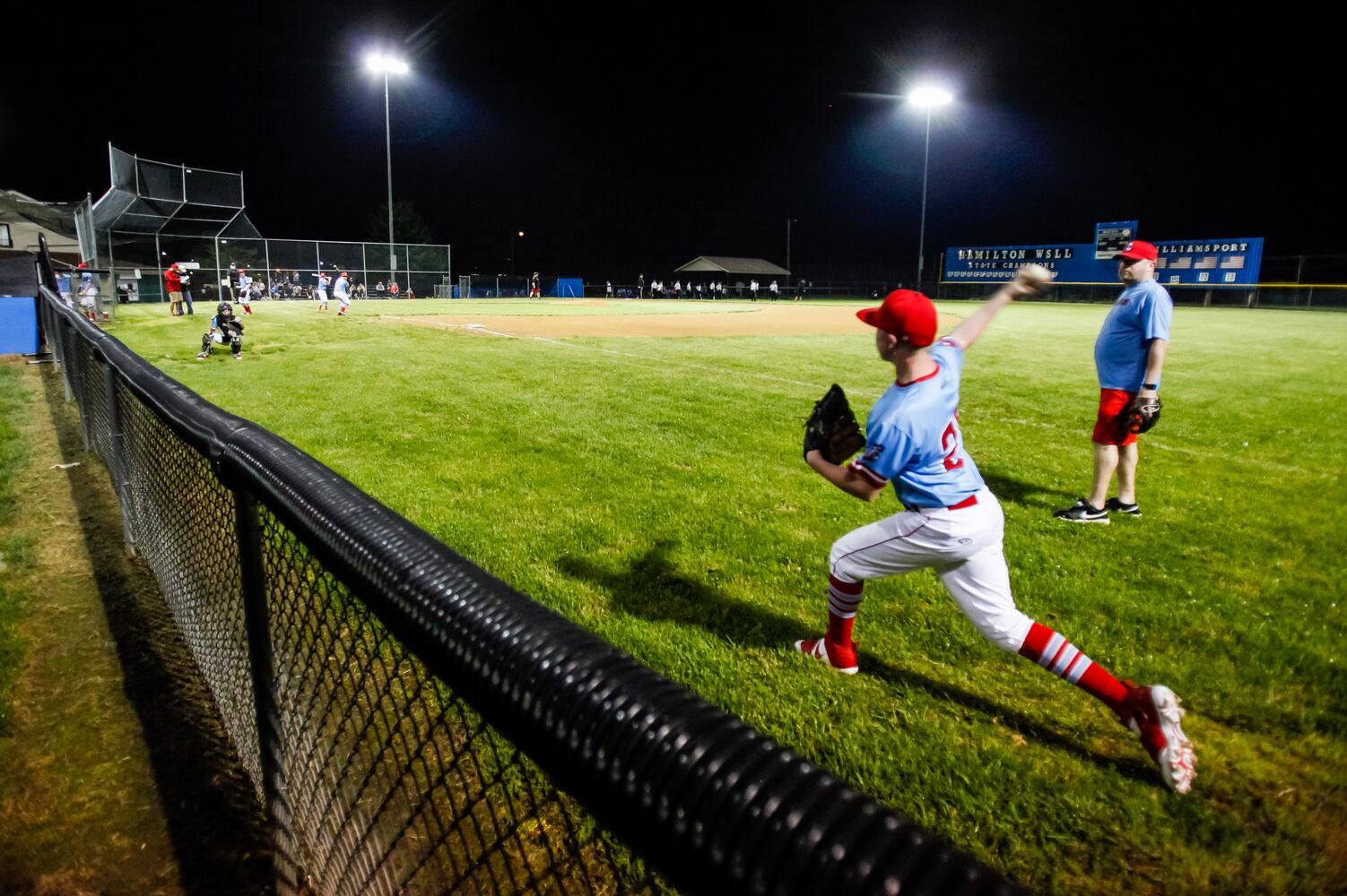 Youth baseball teams get back in action just after midnight