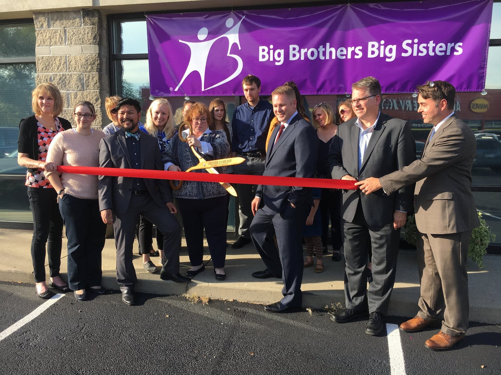 A ribbon-cutting ceremony was held at the Big Brothers Big Sisters of Butler County to celebrate its new office location in Hamilton. Rep. Warren Davidson joined City Manager Joshua Smith at the event.