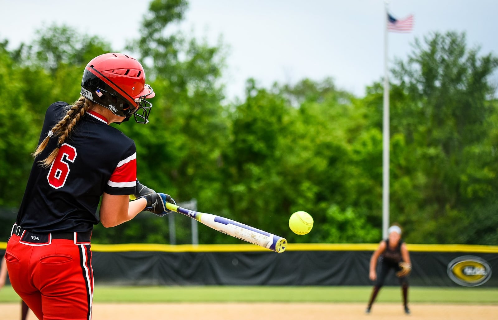 Lakota West’s Casey Bramble hits a 3-run homer during a Division I regional semifinal against Lebanon on May 24, 2017 at Centerville. NICK GRAHAM/STAFF