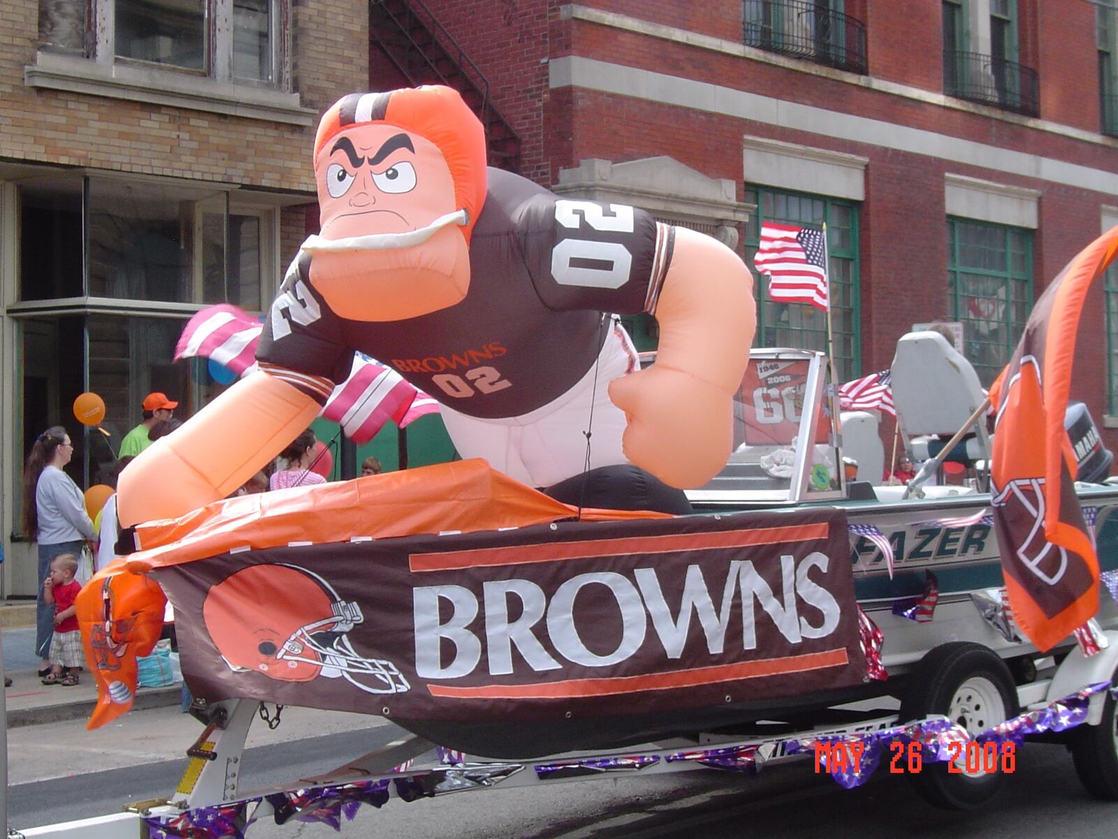 The Springfield Browns Backers float in the city’s 2008 Memorial Day Parade. CONTRIBUTED