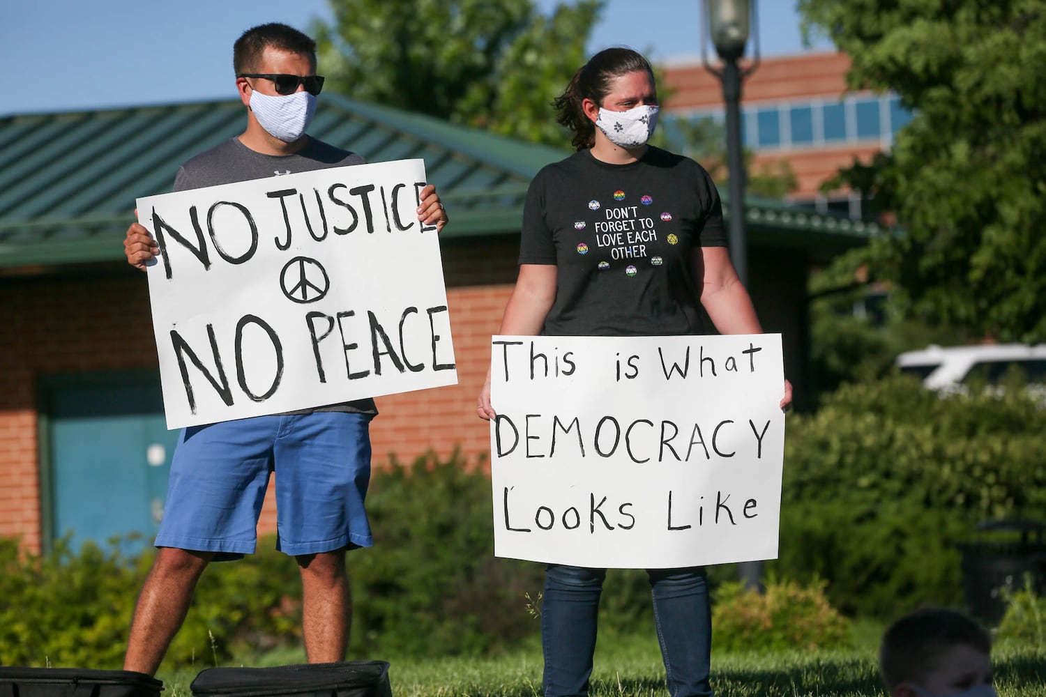 PHOTOS Crowd gathers at West Chester protest