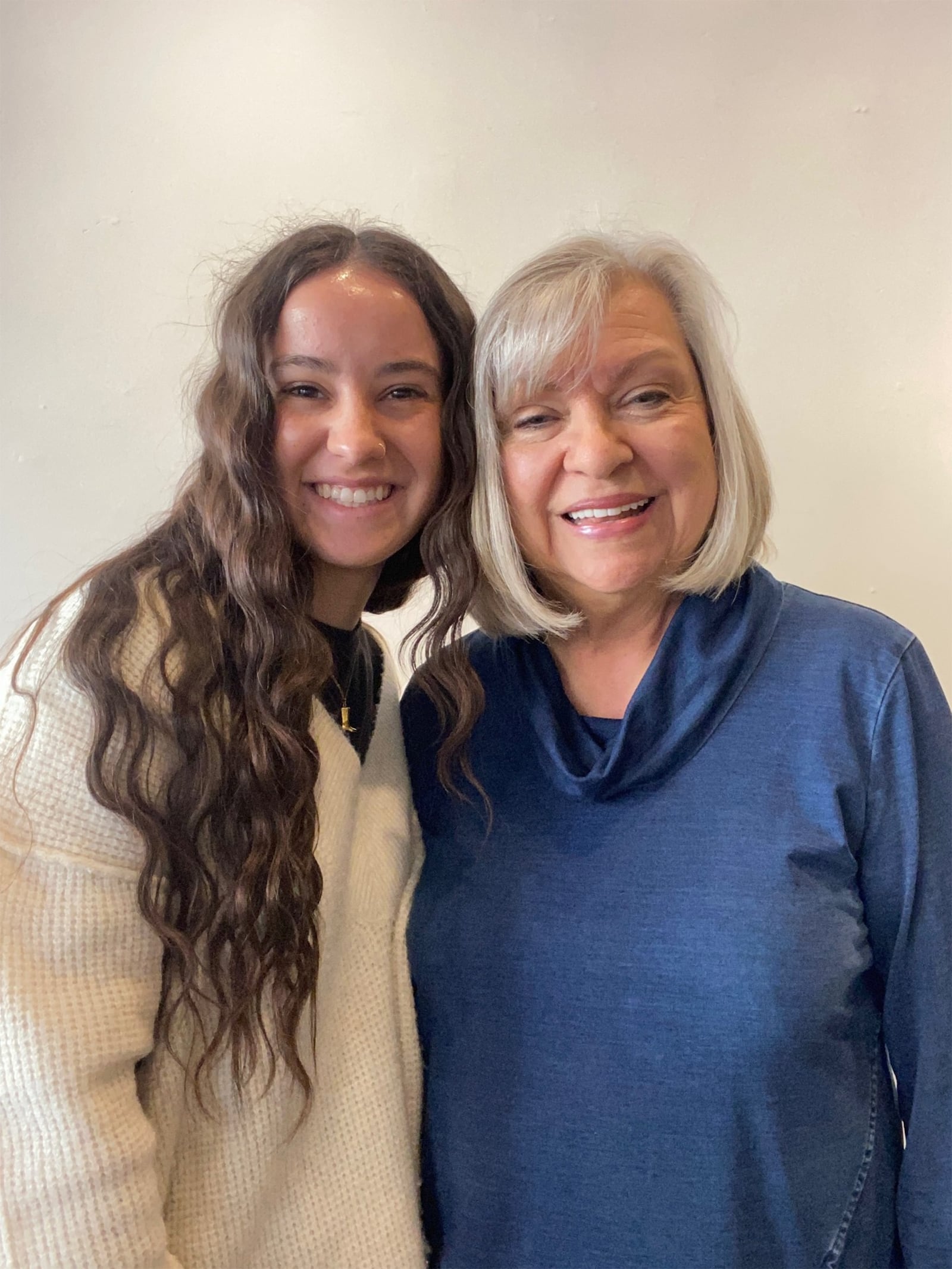 Bledsoe loves mentoring future design professionals. Bledsoe (R) is shown with Sinclair Community College design student, Meg Rogers. Students are invited to join the Dayton Society of Interior Designers, where they can meet other designers and get help transitioning from school to careers in design.