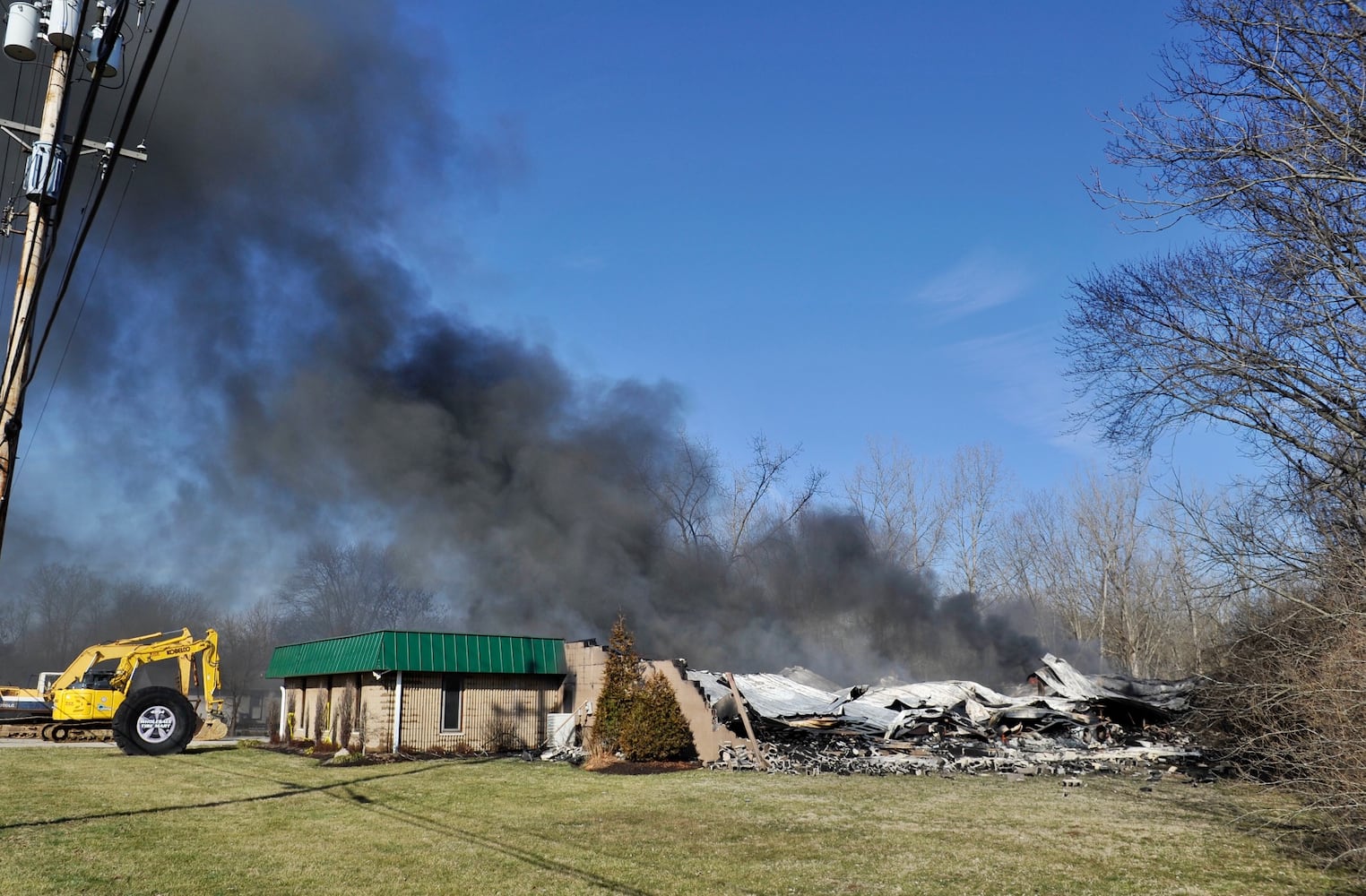 PHOTOS: Massive fire at tire warehouse in Butler County