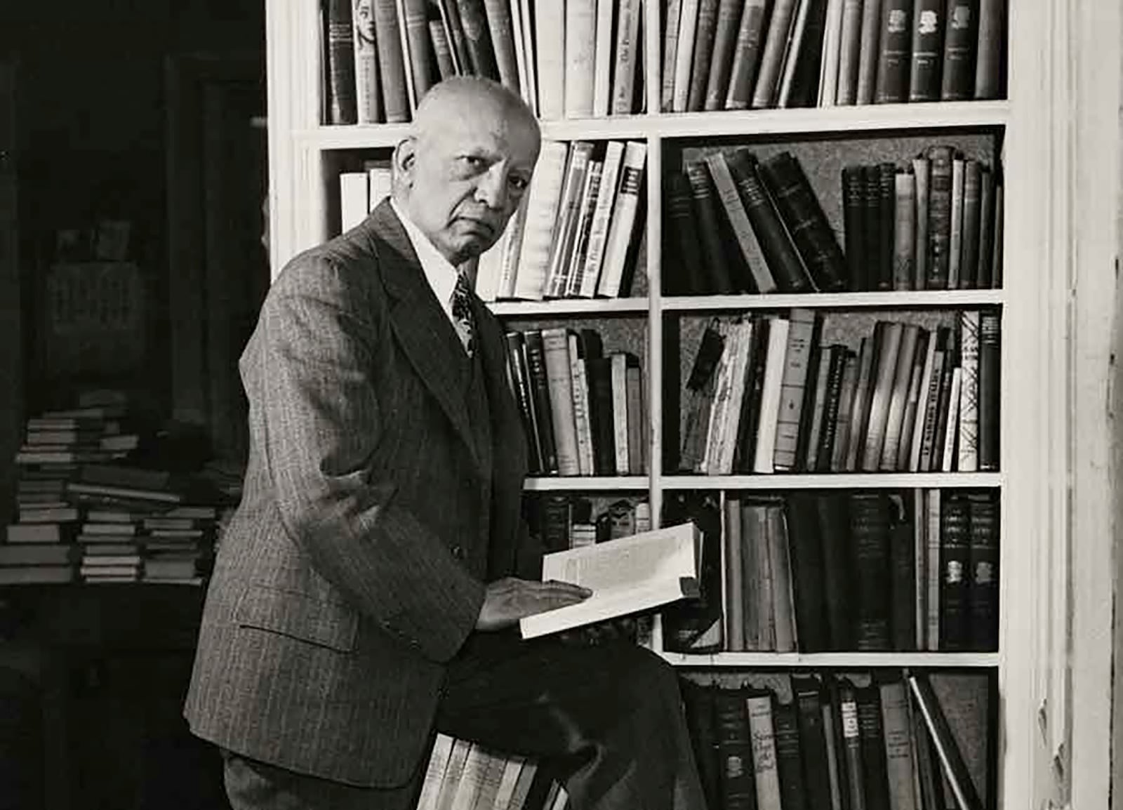 This undated photo provided by the Association for the Study of African American Life and History (ASALH) shows historian and author Carter G. Woodson. (ASALH via AP)