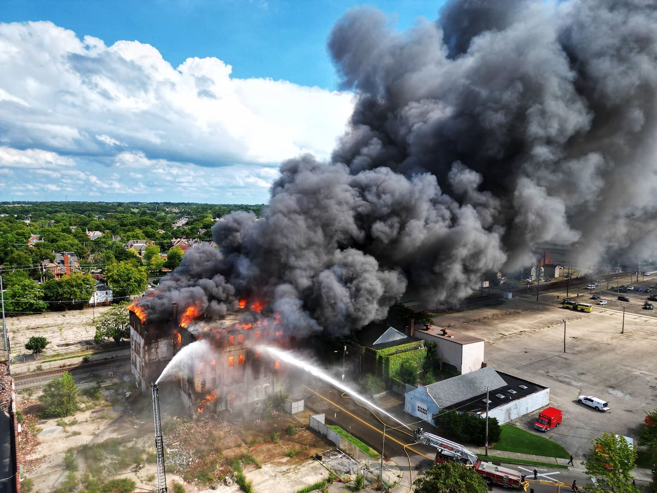 Hamilton former Beckett Paper building fire