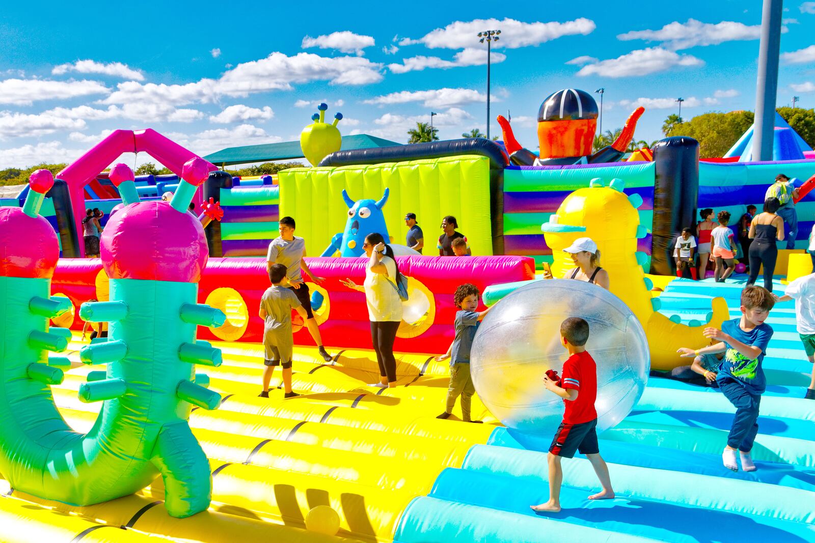 Inflatable attraction "The Big Bounce America" is coming to the Cincinnati area. CONTRIBUTED