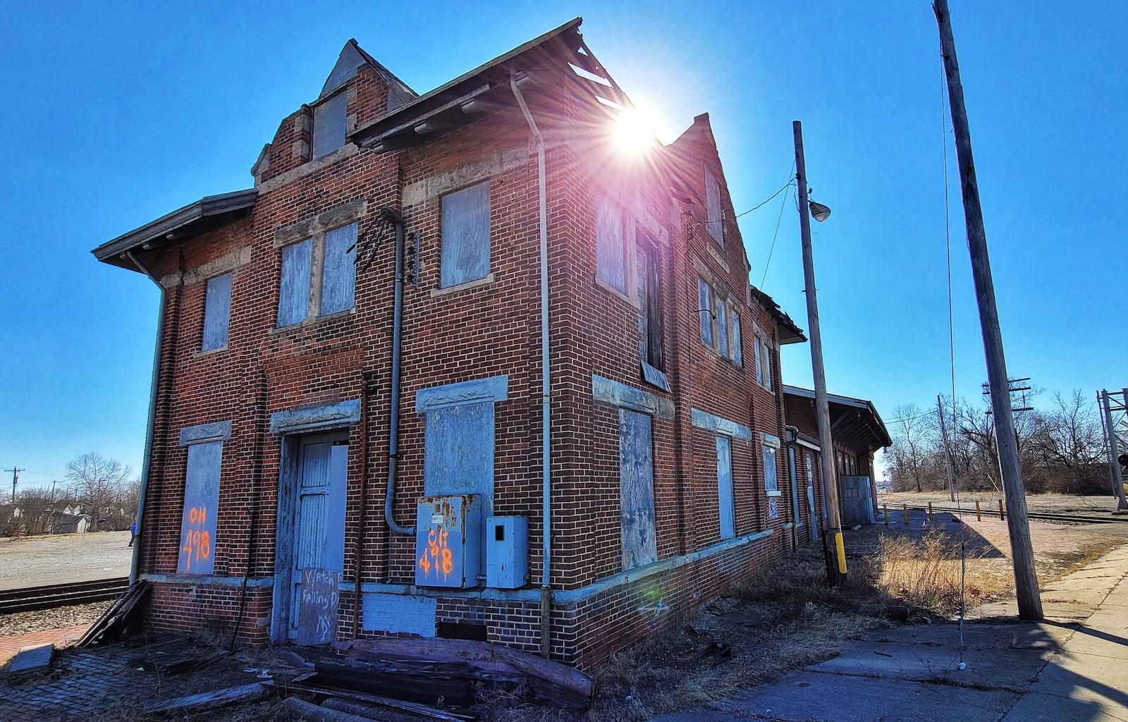 Hamilton Mayor Pat Moeller and others want to save the historic CSX station and move it elsewhere, but he is concerned the railroad is preparing to tear it down. NICK GRAHAM/STAFF