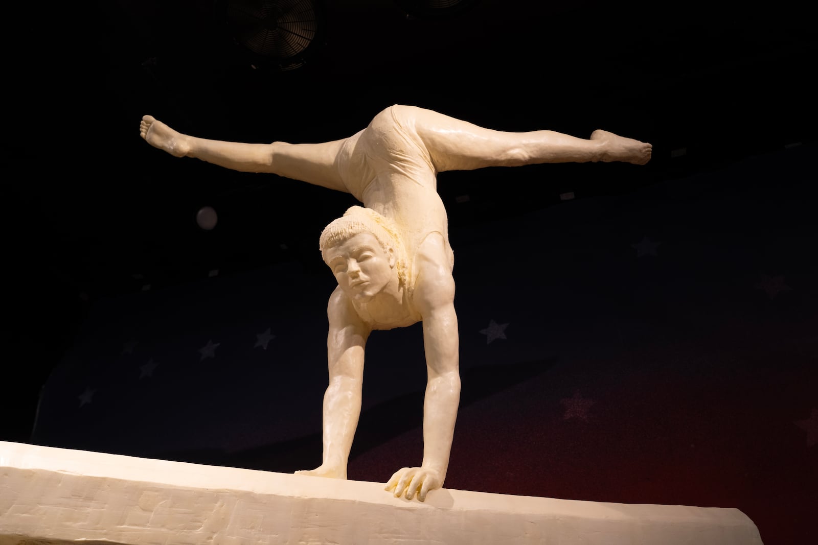 Sculptors took on the challenge of conveying the true-to-life motion of elite athletes in action in this year’s butter cow display at the Ohio State Fair (CONTRIBUTED PHOTO).