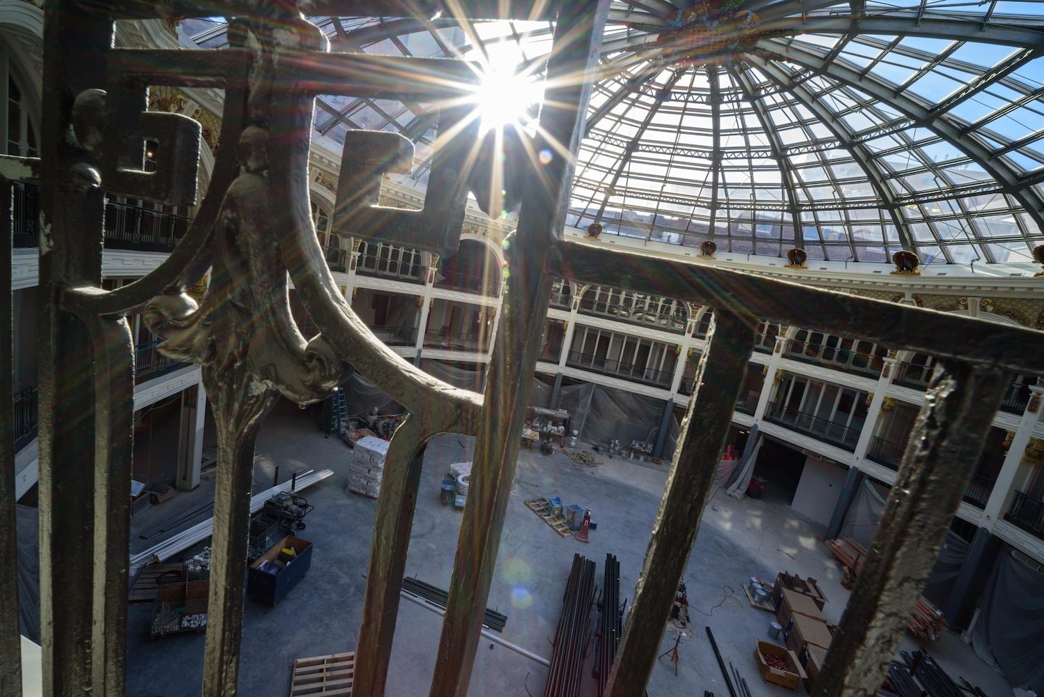 Dayton Arcade construction October 2020