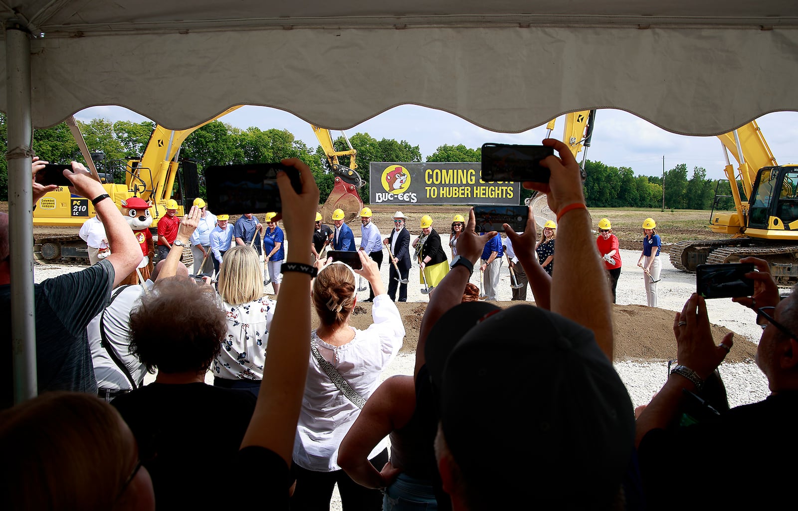 The ground breaking ceremony for Ohio's first Buc-ee's being built in Huber Heights at the intersection of Ohio Route 235 and Interstate 70 Thursday, August 8, 2024. BILL LACKEY/STAFF