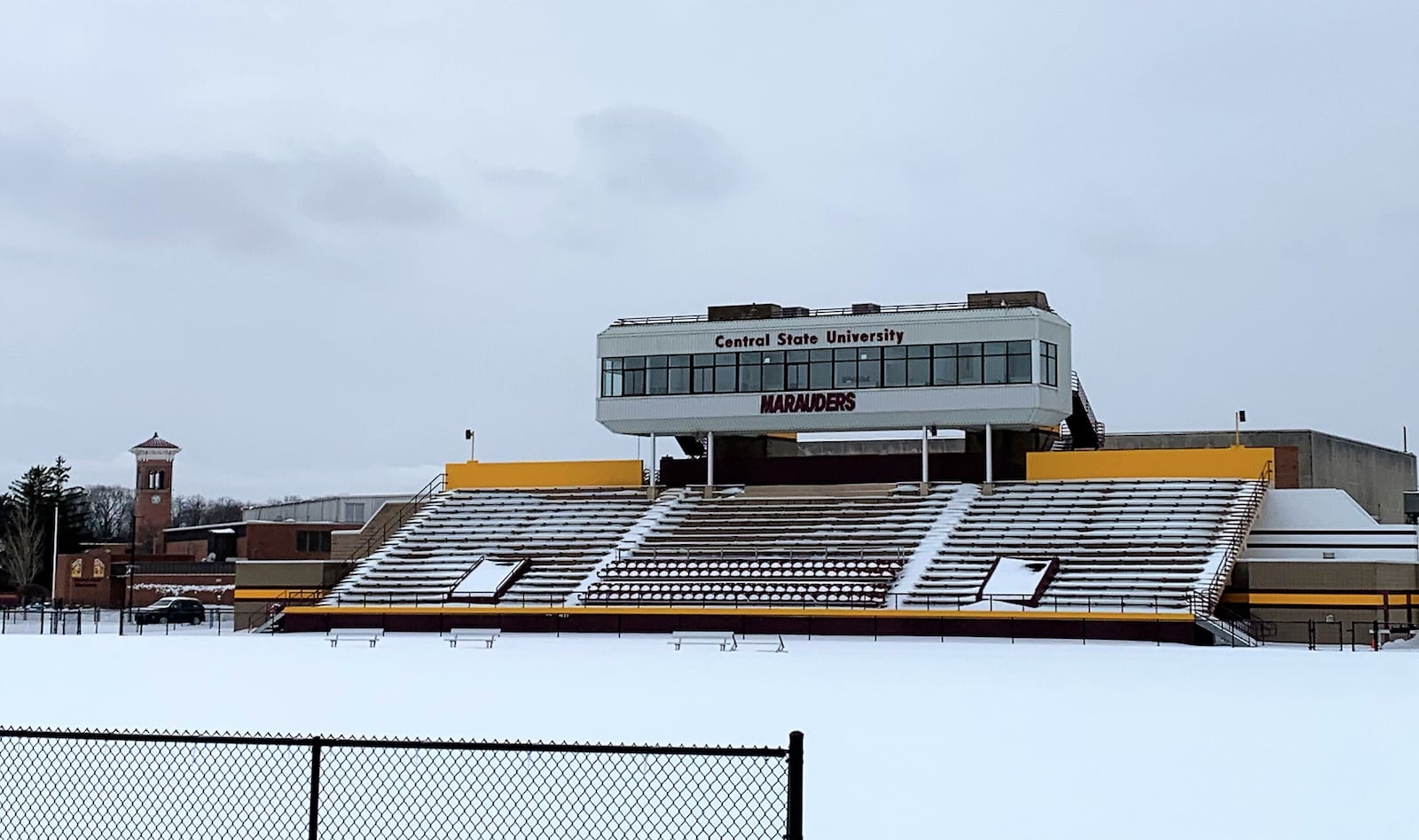 Central State plans to build Residential Hall East, which will overlook the university's football stadium. LONDON BISHOP/STAFF