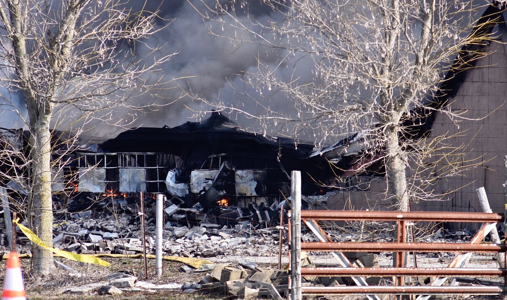 PHOTOS: Massive fire at tire warehouse in Butler County