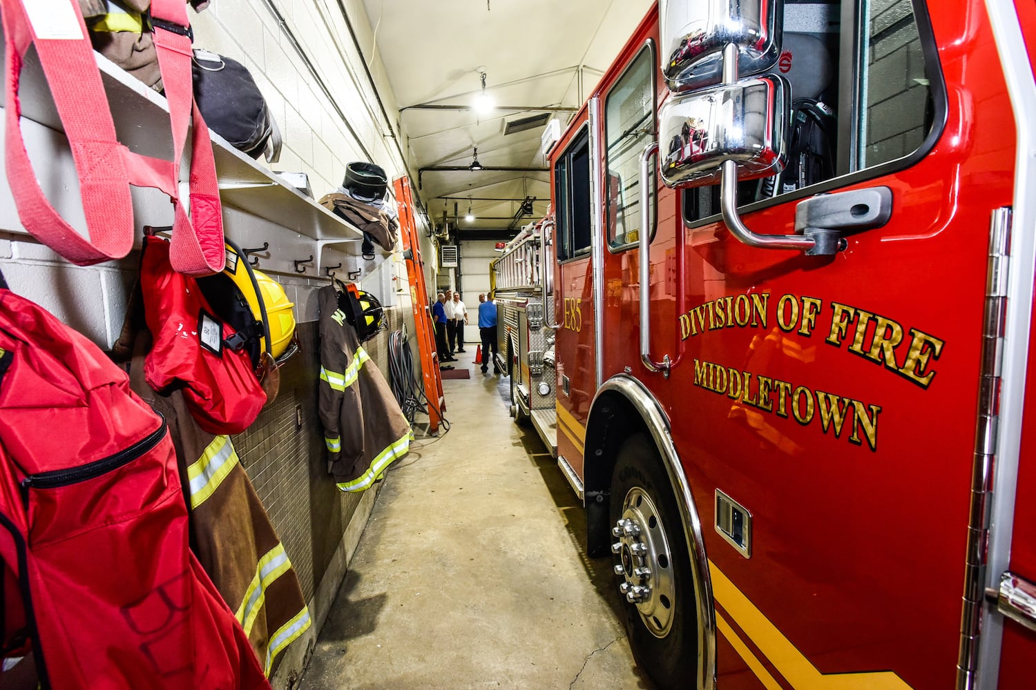 City council and officials tour Middletown fire stations