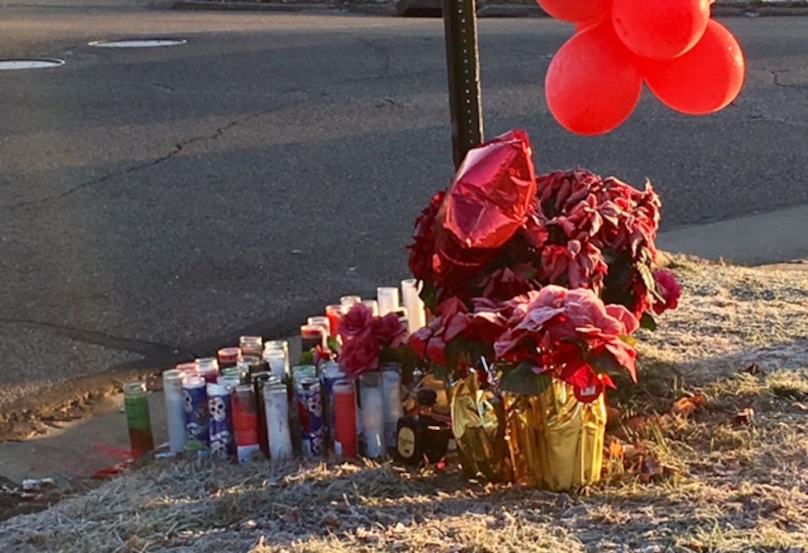 A memorial was erected for Benny Barefield who was shot and killed Dec. 14, 2018, at the corner of Yankee Road and Ninth Avenue. LAUREN PACK/STAFF