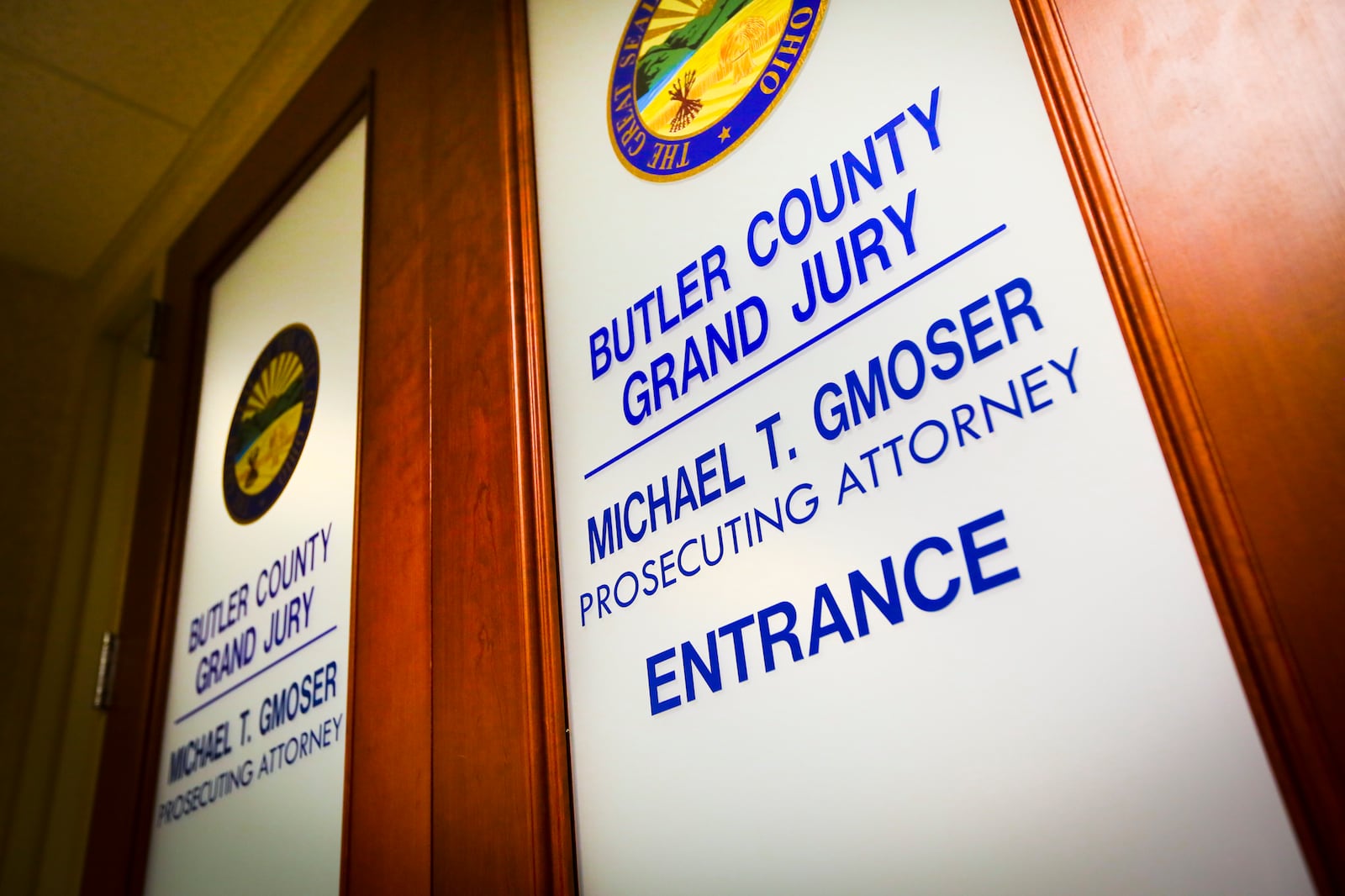 The Grand Jury room on the fifth floor of the Government Services Center in Hamilton. GREG LYNCH / STAFF