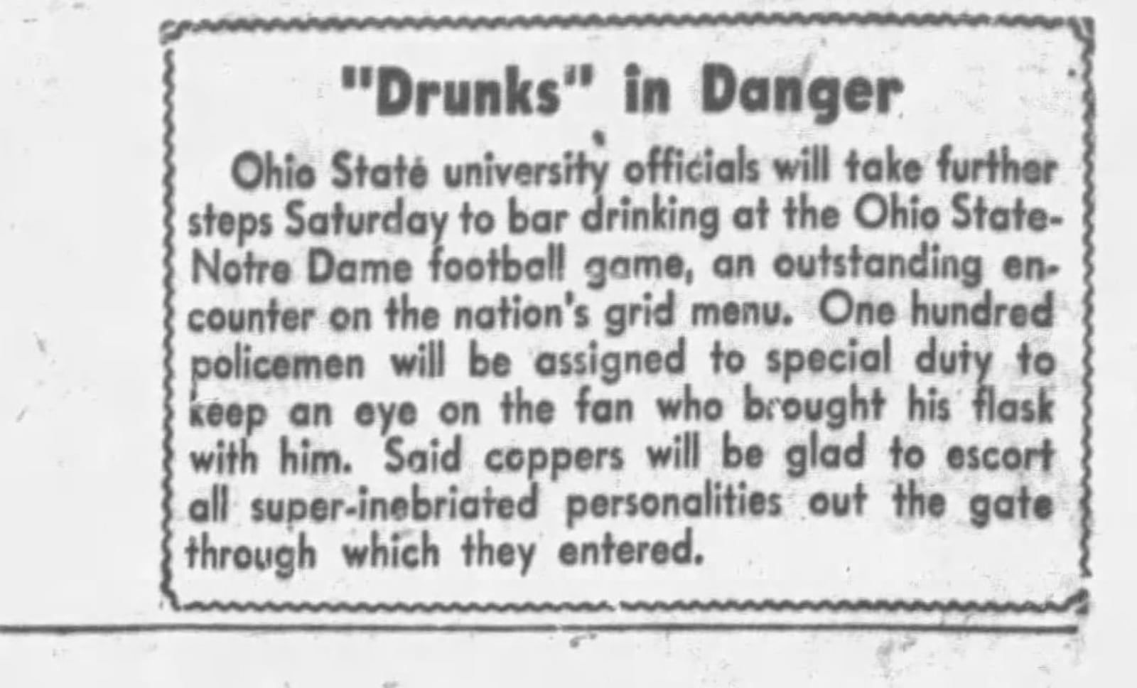 Clips from the Dayton Daily News' past coverage of Ohio State-Notre Dame football games