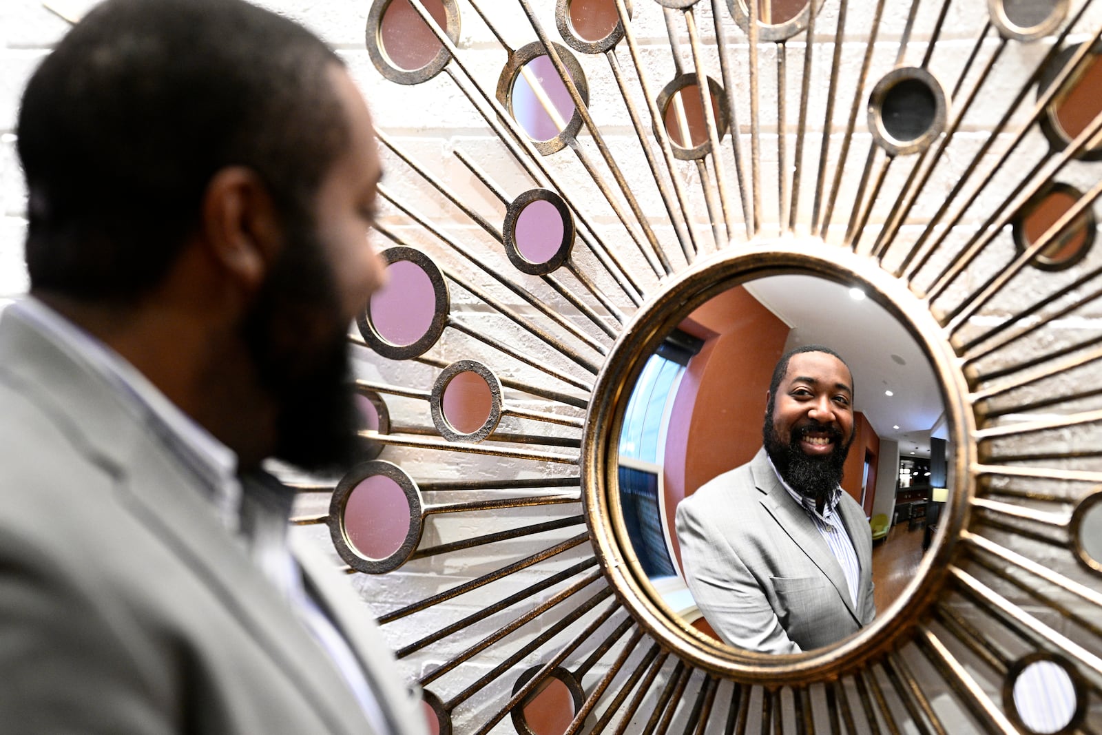 Mitchell Brown poses for a photograph, Wednesday, Dec. 11, 2024 in Washington. (AP Photo/Nick Wass)