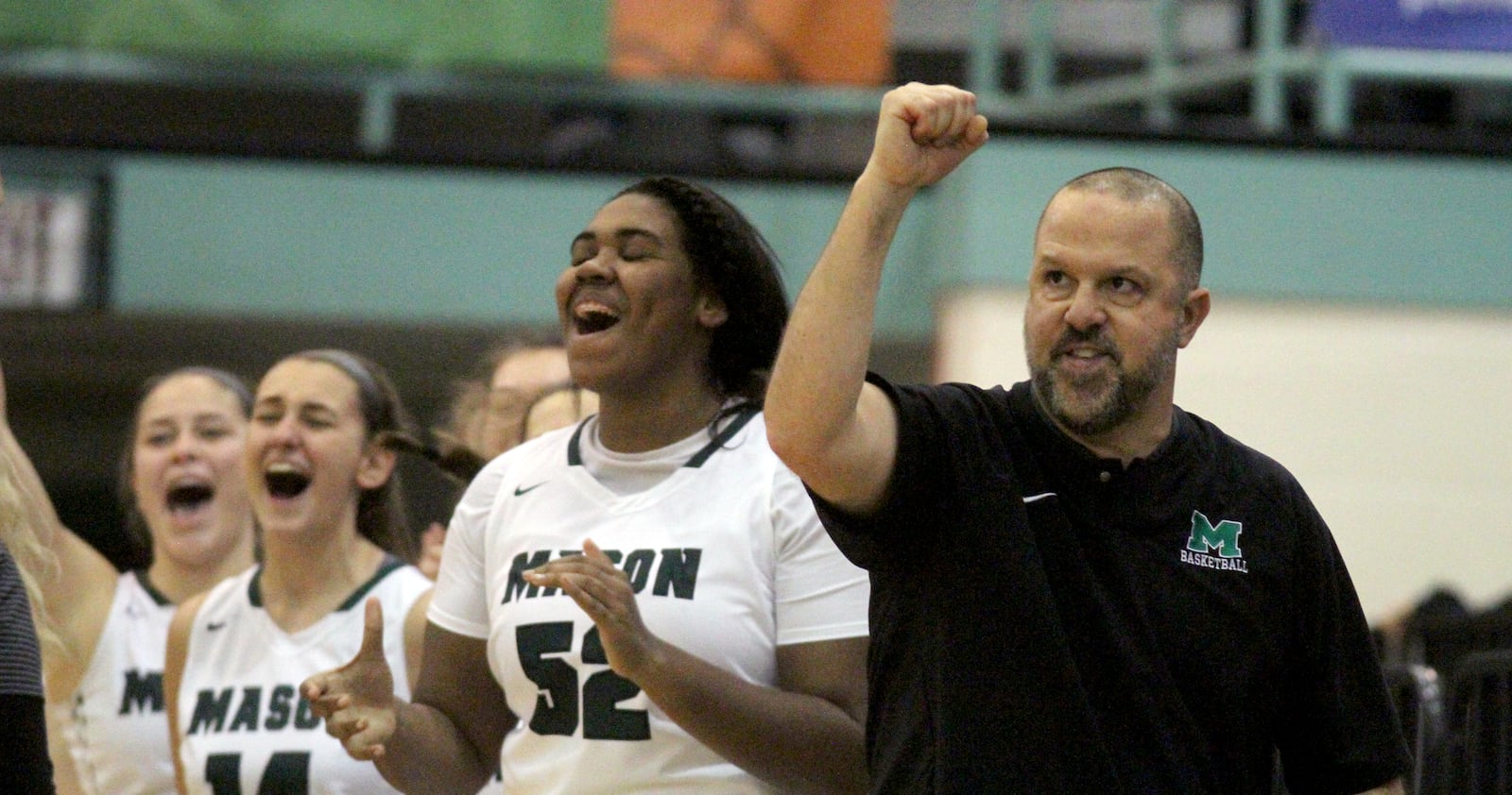 Mason coach Rob Matula reacts to the Comets’ 61-54 victory over visiting Lakota West on Feb. 10. CONTRIBUTED PHOTO BY TONY TRIBBLE