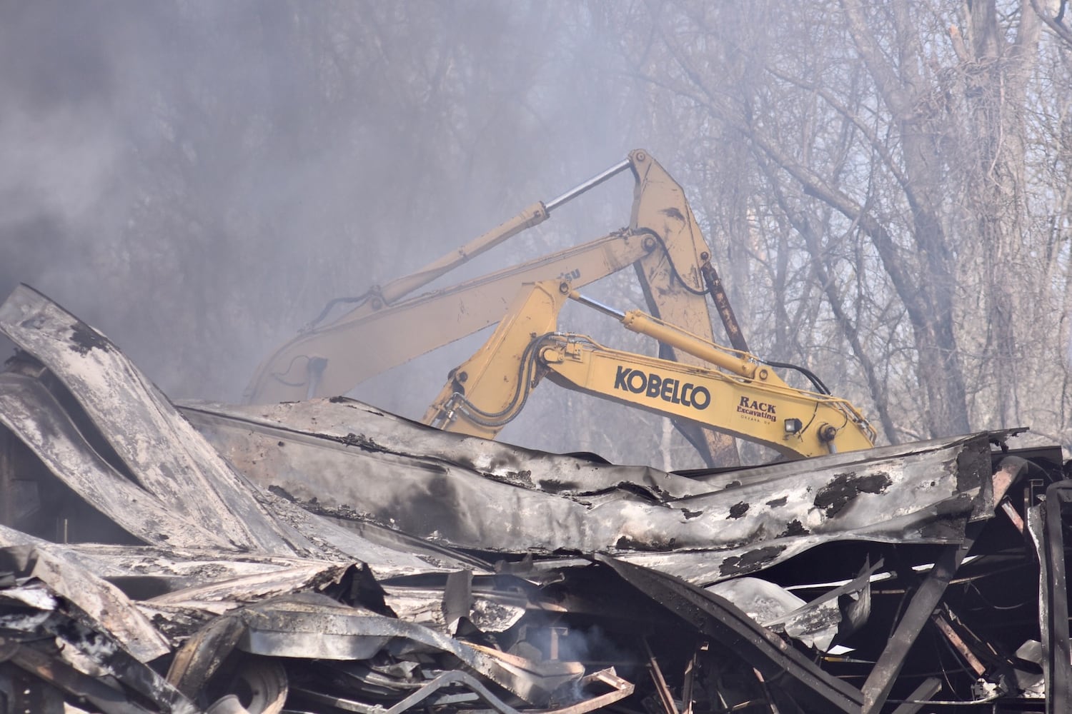 PHOTOS: Massive fire at tire warehouse in Butler County