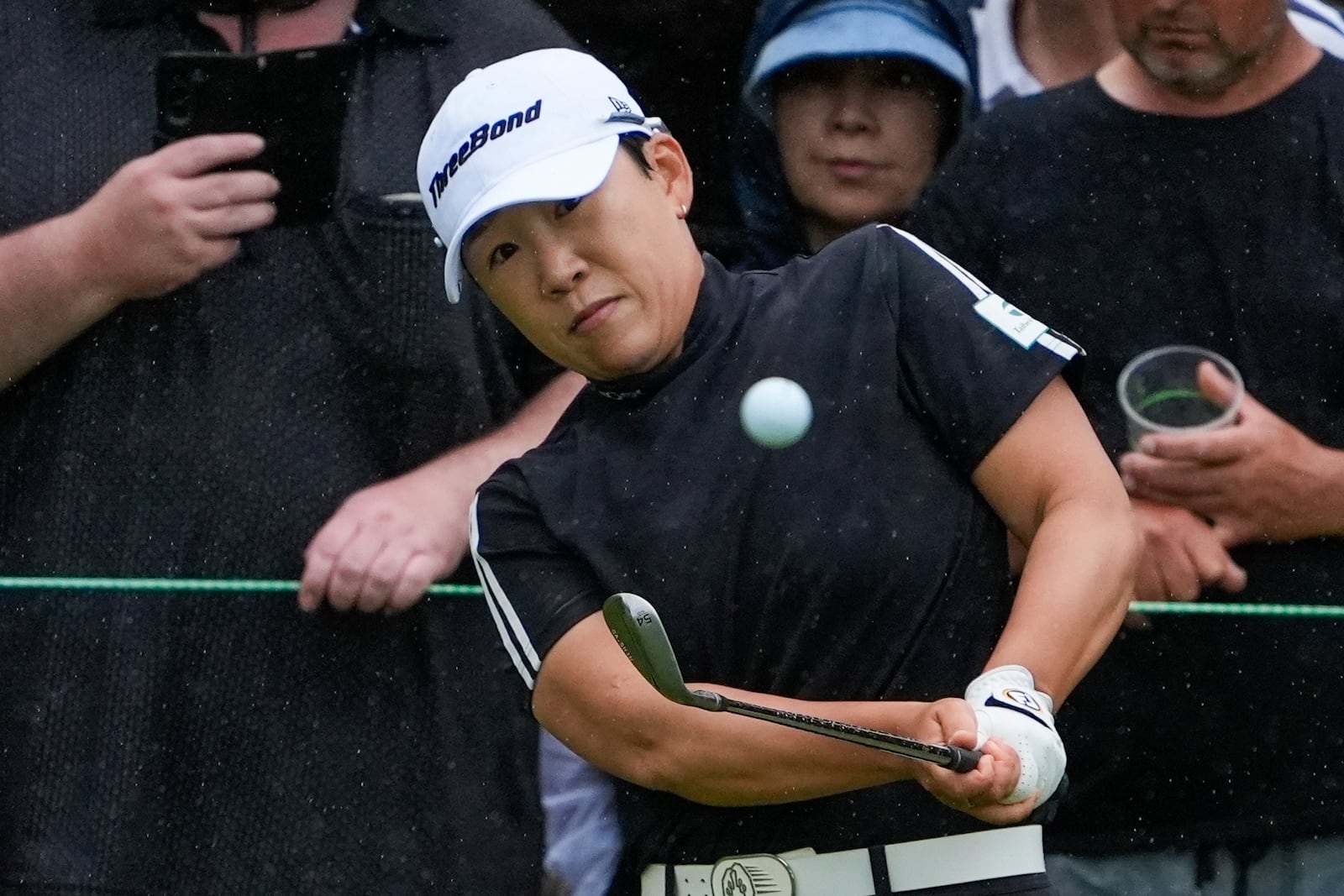 Jiyai Shin of Korea chips onto the 16th green during the final round of the Australian Open golf championship at the Kingston Heath Golf Club in Melbourne, Australia, Sunday, Dec. 1, 2024. (AP Photo/Asanka Brendon Ratnayake)