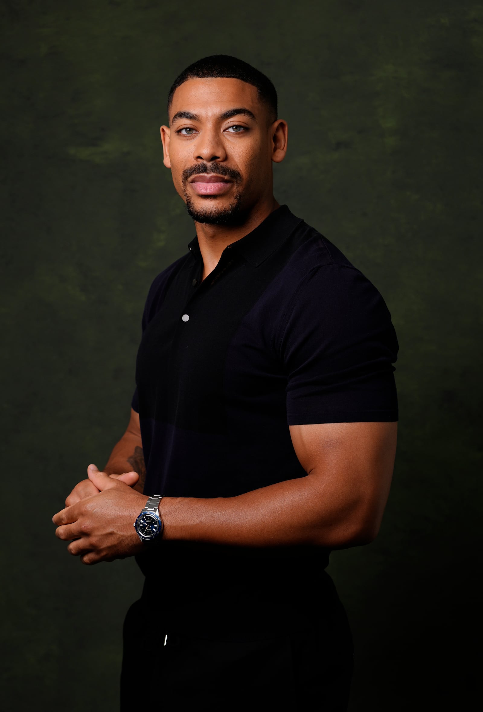 Aaron Pierre poses for a portrait on Thursday, Aug. 29, 2024, in Los Angeles. Pierre has been named one of The Associated Press' Breakthrough Entertainers of 2024. (AP Photo/Chris Pizzello)