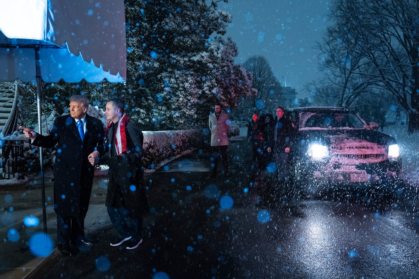 President Donald Trump, greets Marc Fogel at the White House, Tuesday, Feb. 11, 2025, in Washington. (AP Photo/Evan Vucci)