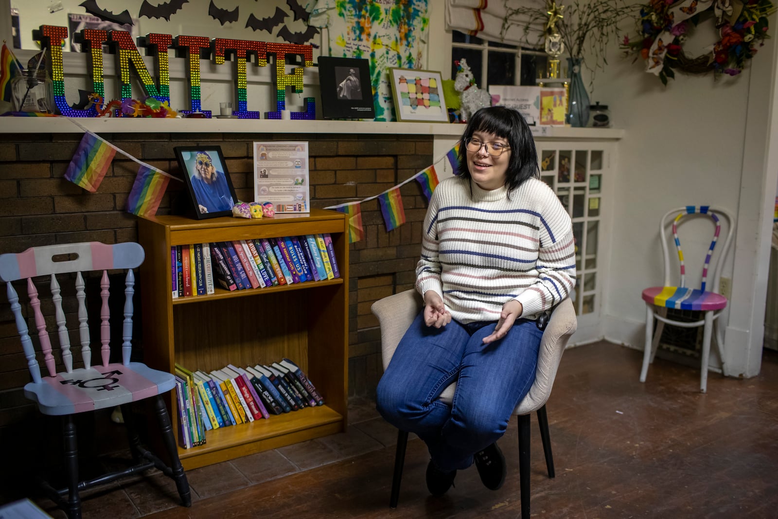 Emiliana Edwards, 18, former patient of pediatric endocrinologist Dr. Hector Granados speaks during an interview in El Paso, Texas, Tuesday, Jan. 21, 2025. (AP Photo/Andres Leighton)