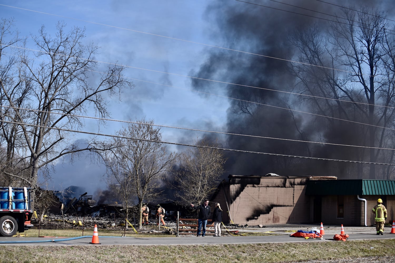 PHOTOS: Massive fire at tire warehouse in Butler County