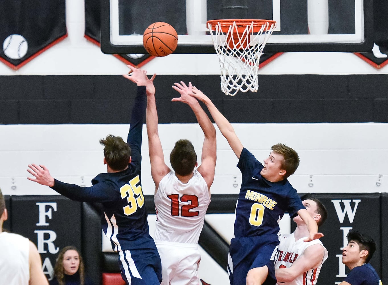 Franklin vs Monroe Basketball