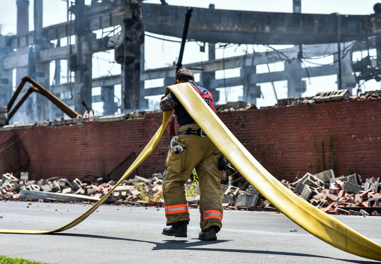 Aftermath of massive warehouse fire in Hamilton