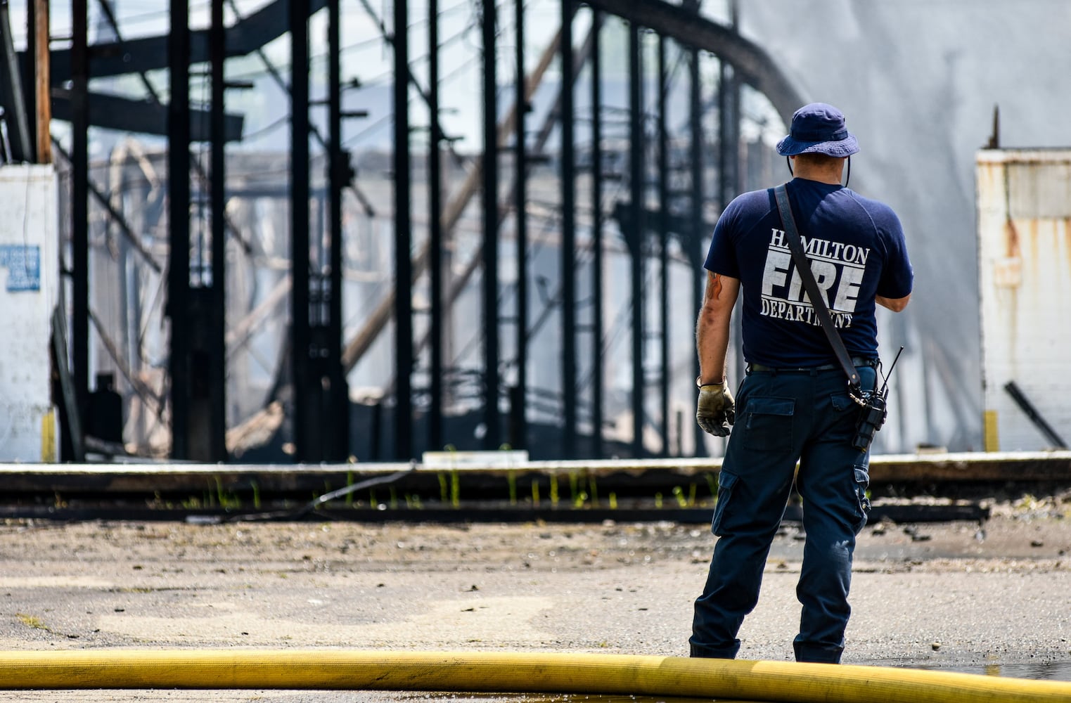 Aftermath of massive warehouse fire in Hamilton