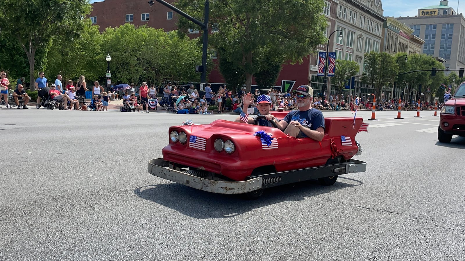 The annual Hamilton Fourth of July parade in 2023 had 100 entrants with more than 1,700 participants in the mile-long parade, which is Butler County‘s largest Fourth of July procession. MICHAEL D. PITMAN/STAFF