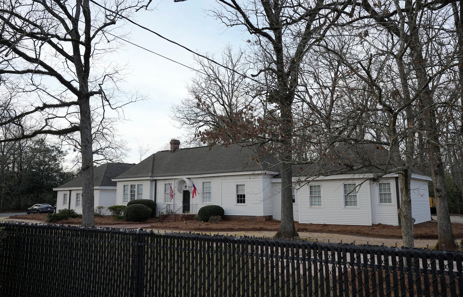 FILE - The home of former President Jimmy Carter in Plains, Ga., is pictured Tuesday, Feb. 21, 2023. (AP Photo/Steve Helber, File)