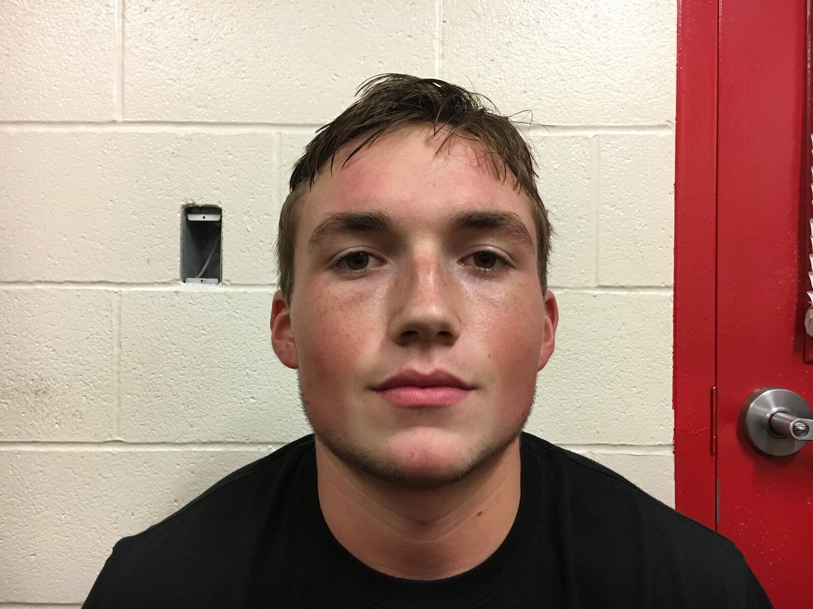 Madison junior halfback/outside linebacker Jake Phelps