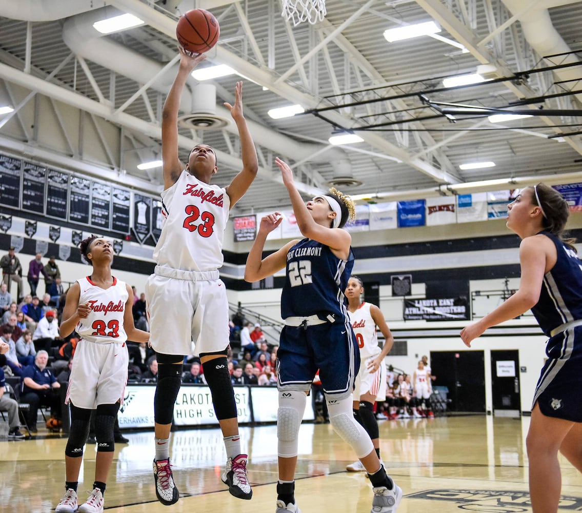 Fairfield vs West Clermont girls sectional basketball