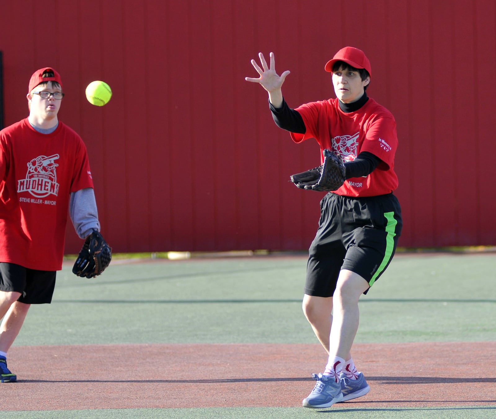 In this 2016 file photo, players enjoy the baseball action at the Joe Nuxhall Miracle League Field in Fairfield. MICHAEL D. PITMAN/STAFF