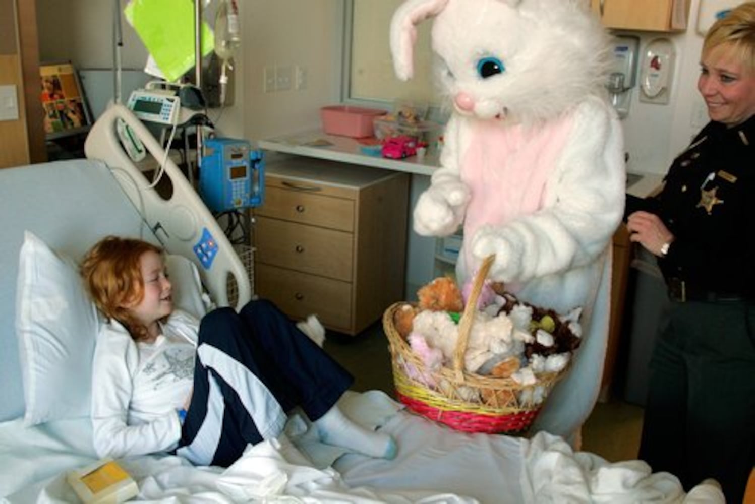 Easter Bunny visits Cincinnati Children's Liberty Campus