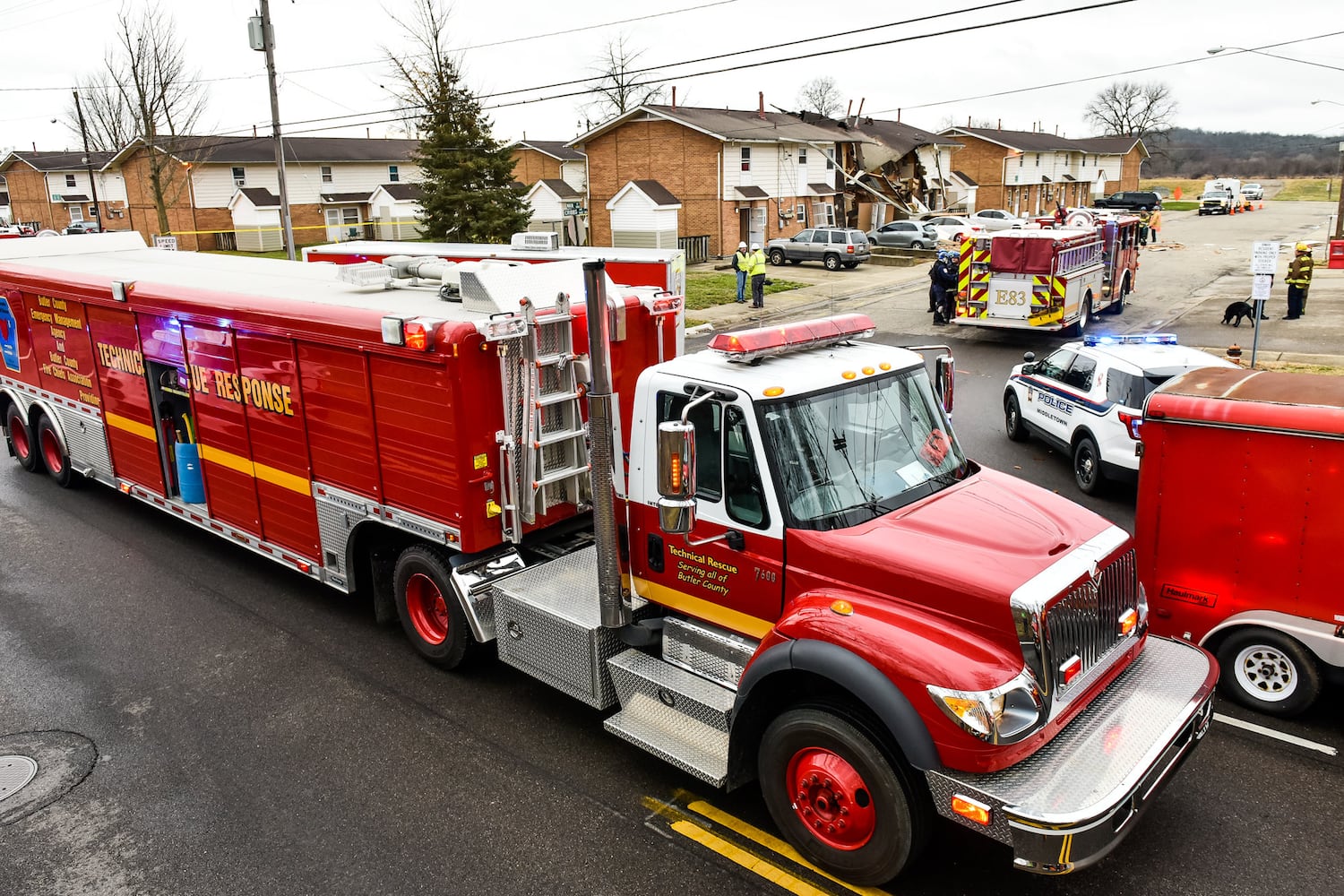 PHOTOS: Middletown apartment building collapse injures 1