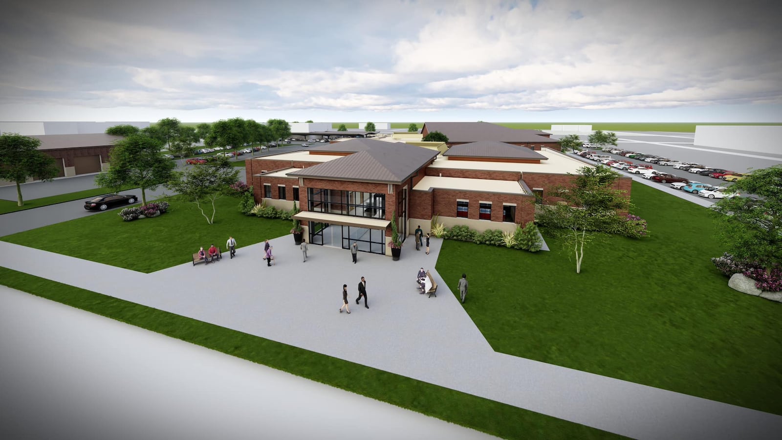 The $32 million Justice Center project for the city of Hamilton will have about a third paid for by ARPA funds. Construction is expected to start after the April 12, 2023, groundbreaking and completed by August or September of 2024. PROVIDED/CITY OF HAMILTON