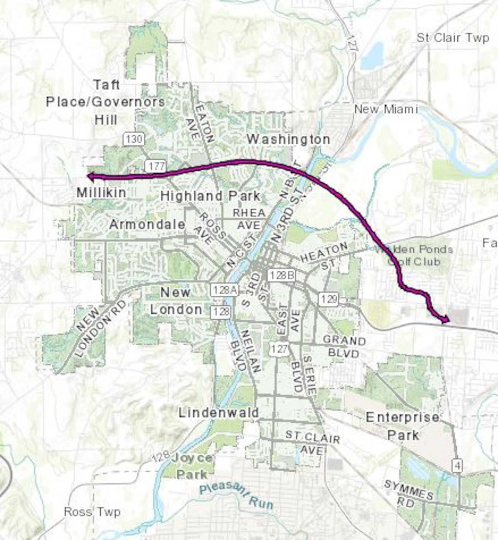 "North Hamilton Crossing," a proposed east-west corridor that would wrap around the northern edge of the city, is a key piece of Hamilton's new comprehensive plan that will guide development for the next 15 years. Many people urged such a northern arterial road to alleviate heavy congestion on Hamilton's High-Main corridor. PROVIDED