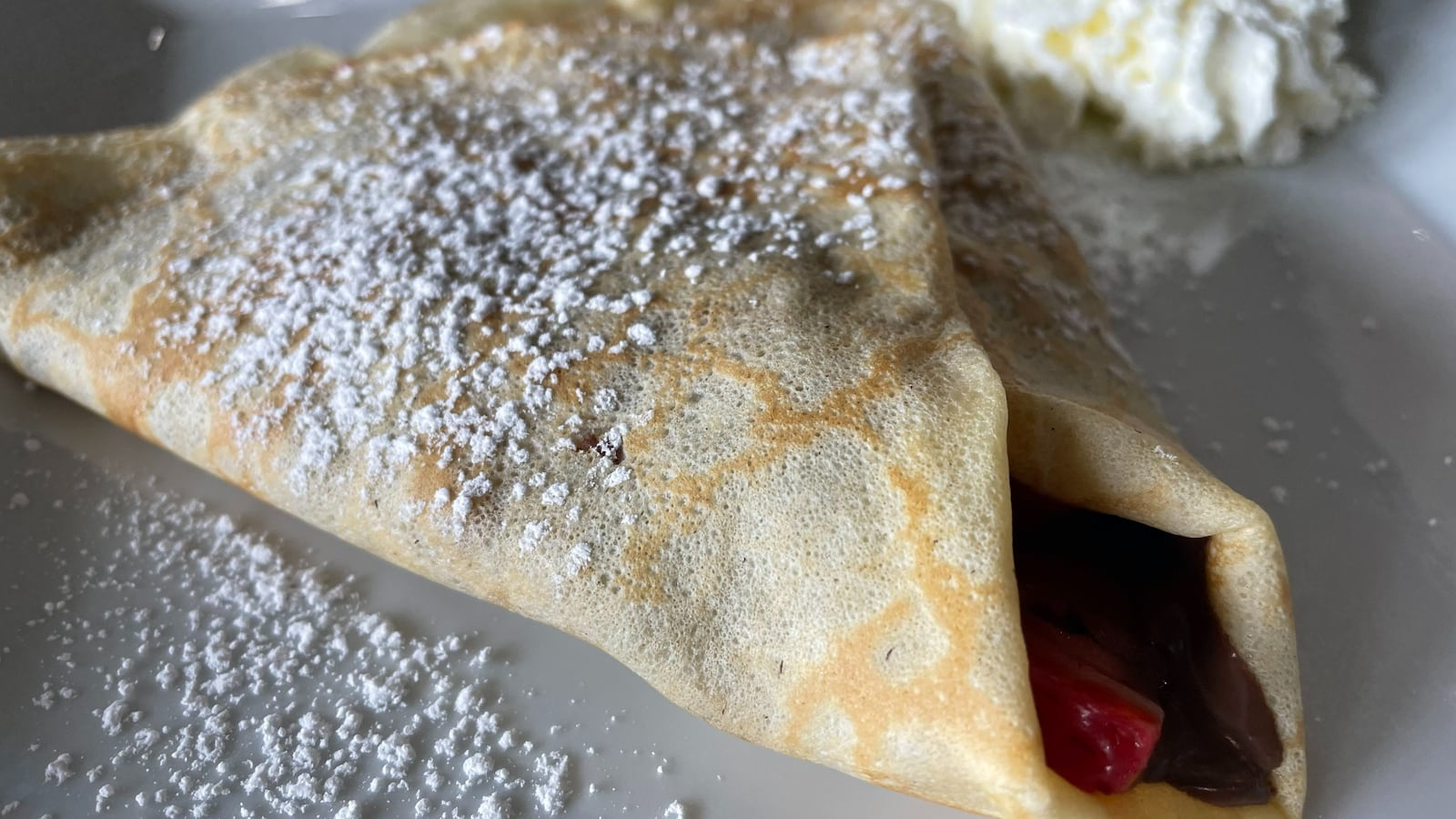 Oh Crêpe, located at 79 Foss Way in Troy, features sweet crêpes, pastries, coffee and gelato. The co-owner said he plans to expand the menu in the fall.