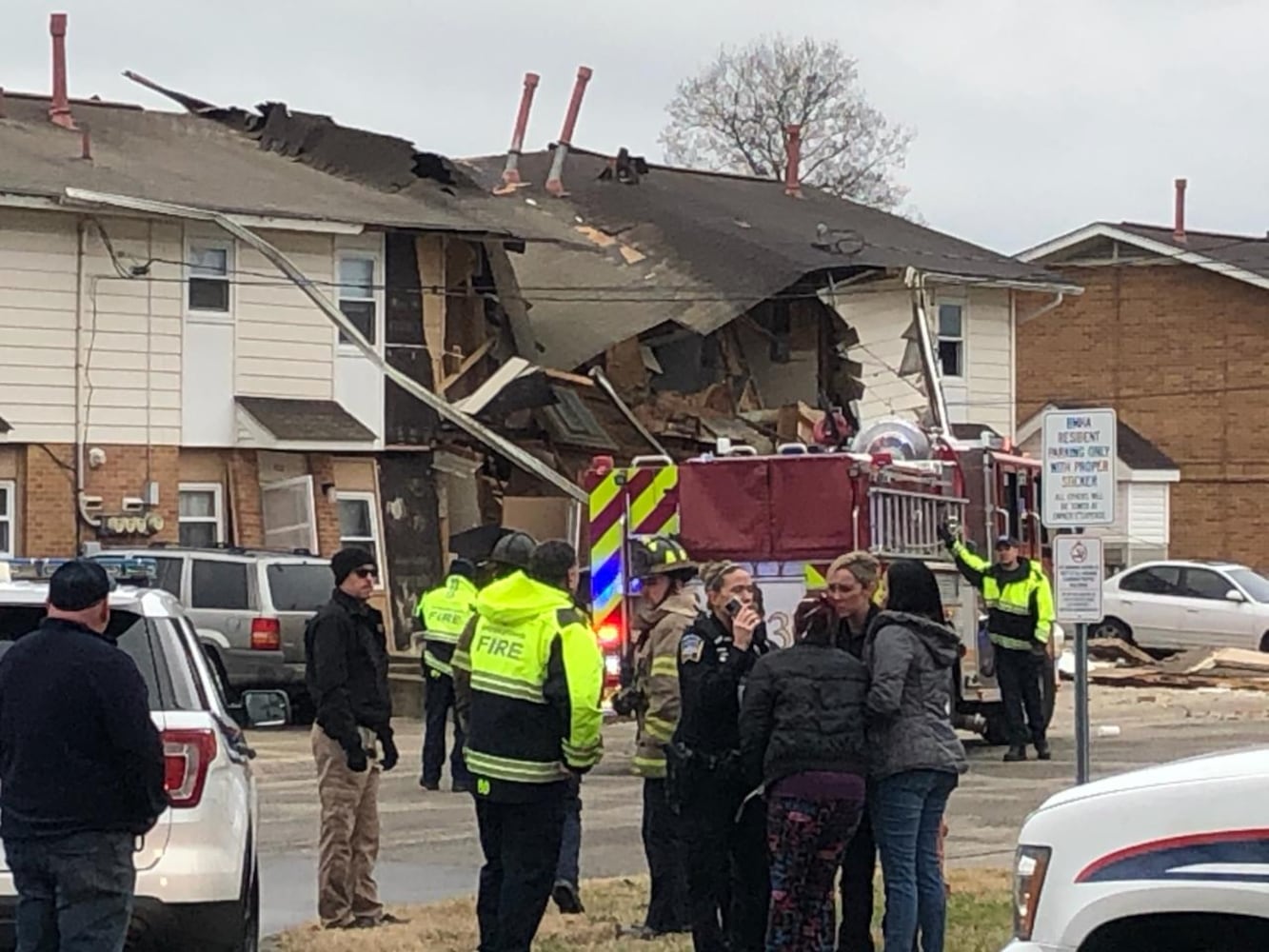 PHOTOS: Middletown apartment building collapse injures 1