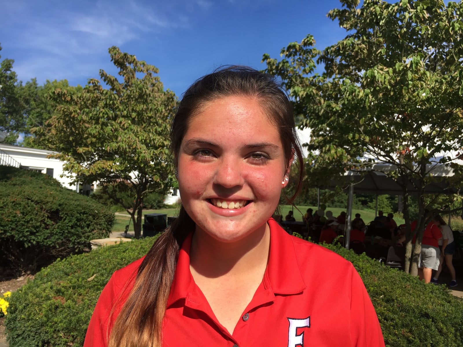 Fairfield’s Heather Zaglauer earned a spot in next week’s Division I district girls golf tournament by shooting a 79 on Monday during sectional competition at Walden Ponds Golf Club in Fairfield Township. RICK CASSANO/STAFF