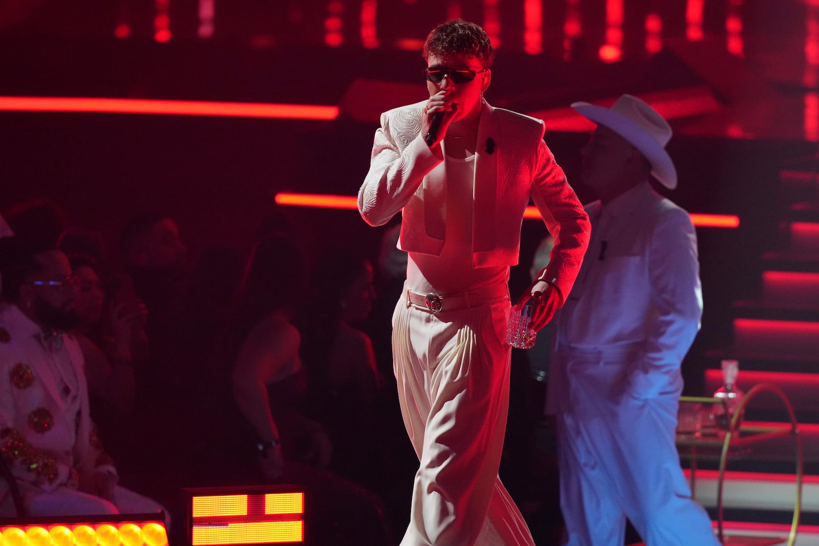 Quevedo performs during the 25th Latin Grammy Award ceremony, Thursday, Nov. 14, 2024, in Miami. (AP Photo/Lynne Sladky)