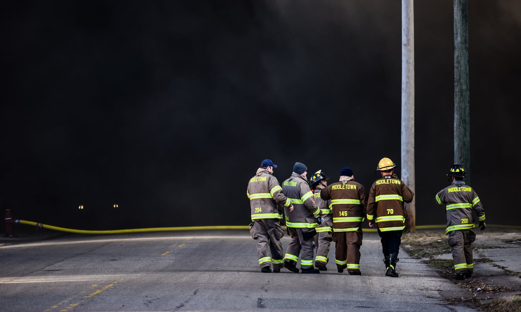 PHOTOS: Large fire at old Middletown Paperboard building on New Year’s Day