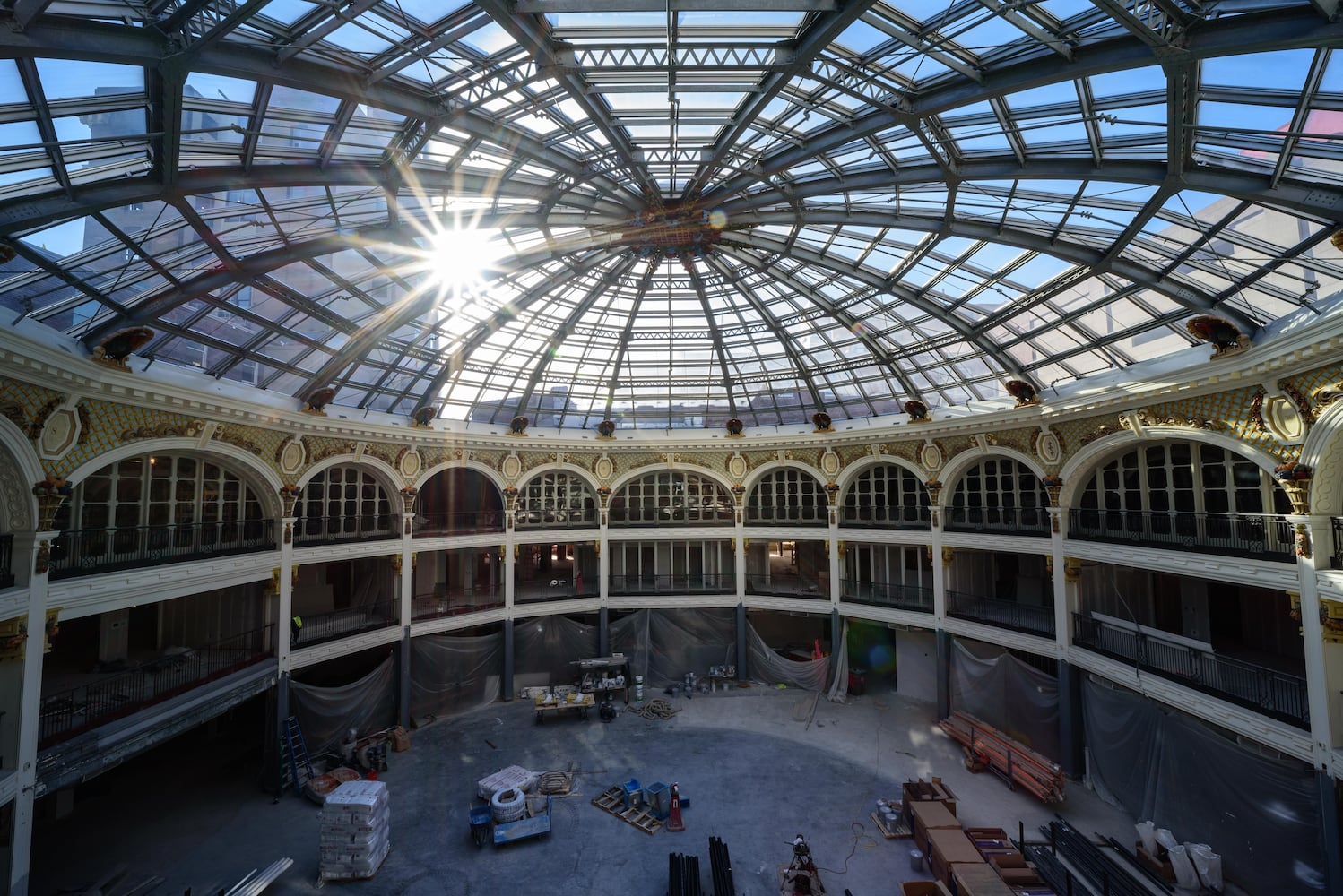 Dayton Arcade construction October 2020