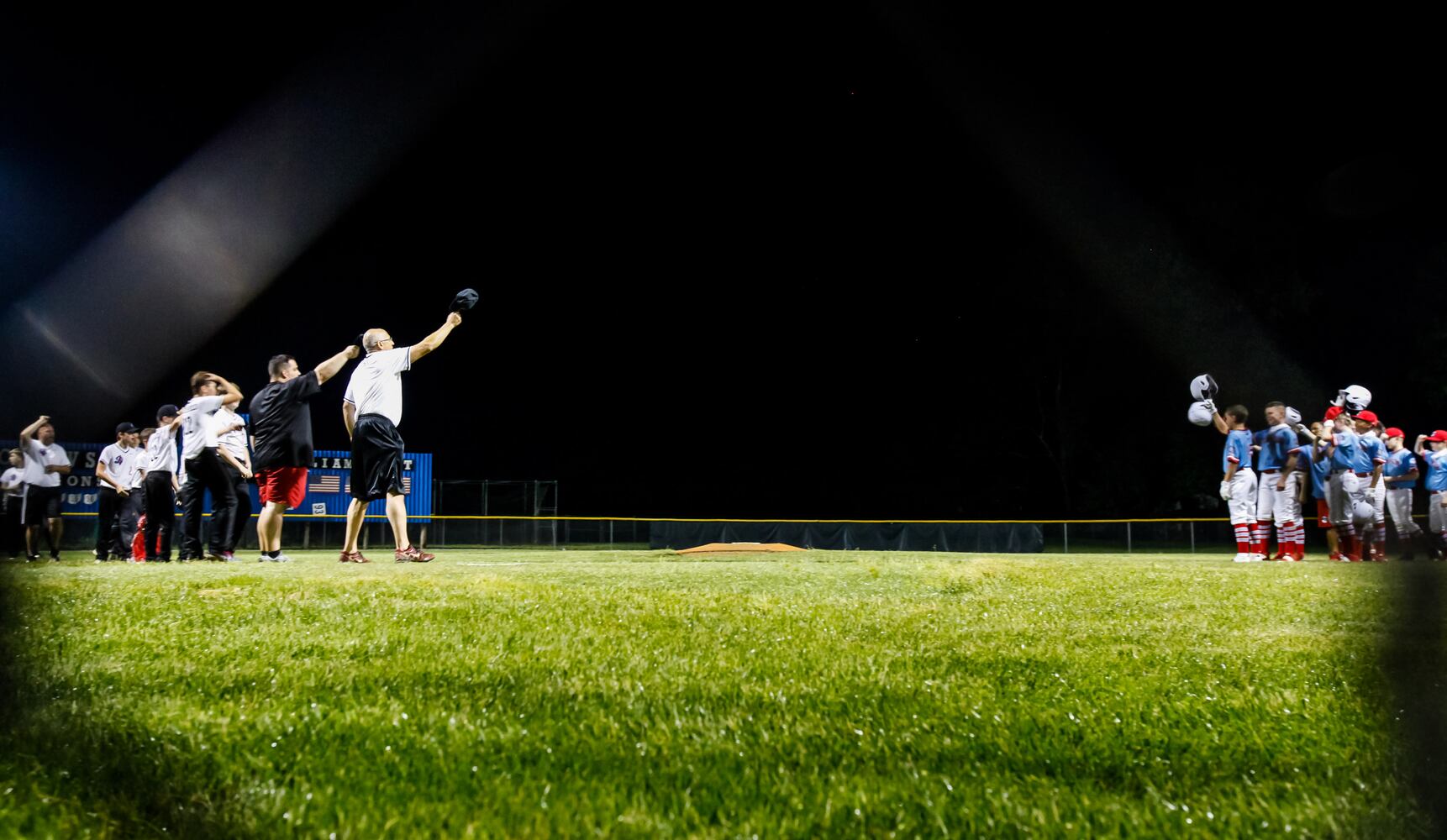 Youth baseball teams get back in action just after midnight