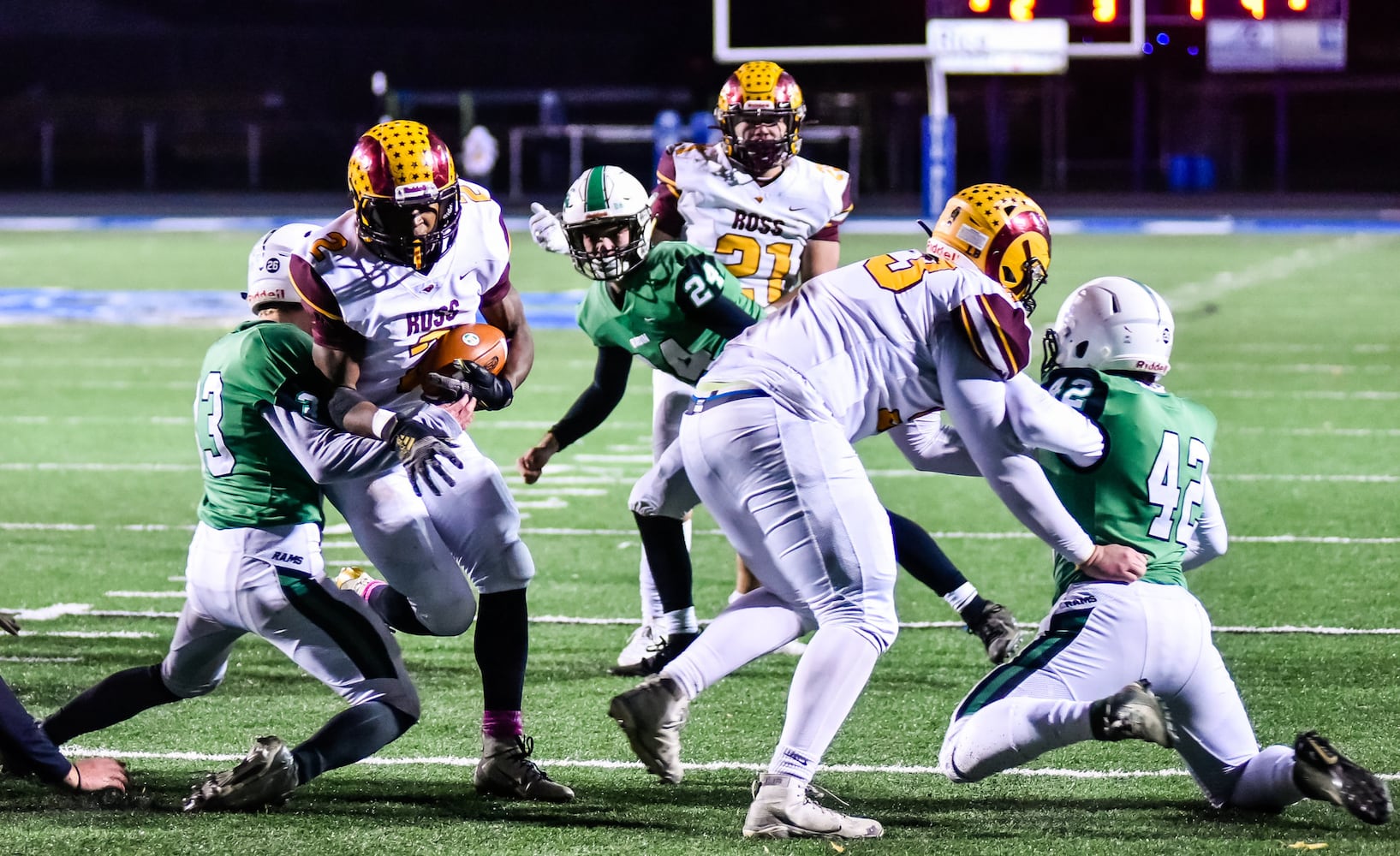 Badin beats Ross in first round of football playoffs